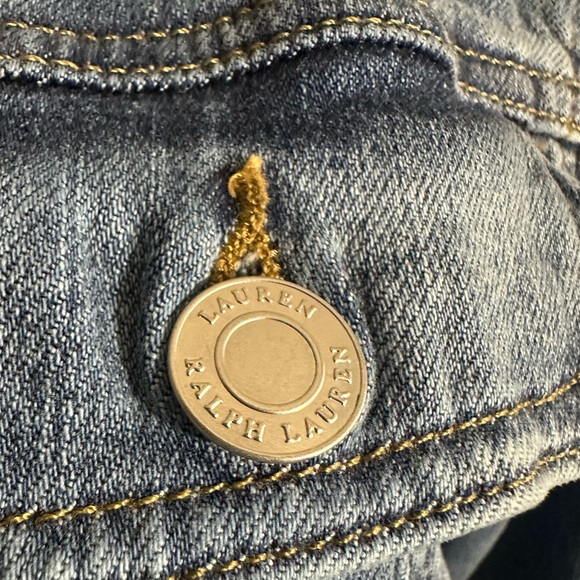 Polo Ralph Lauren Women’s Blue Embroidered Patch Denim Jean Jacket - Picture 12 of 16